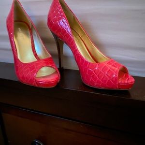 Nine West open toe heel